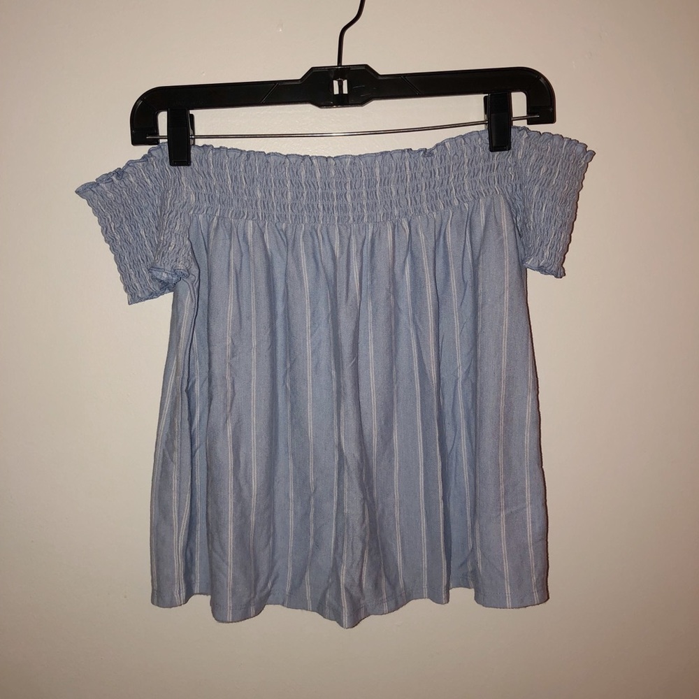 American Eagle smocked off the shoulder top